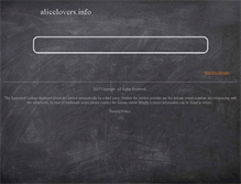 Tablet Screenshot of alicelovers.info